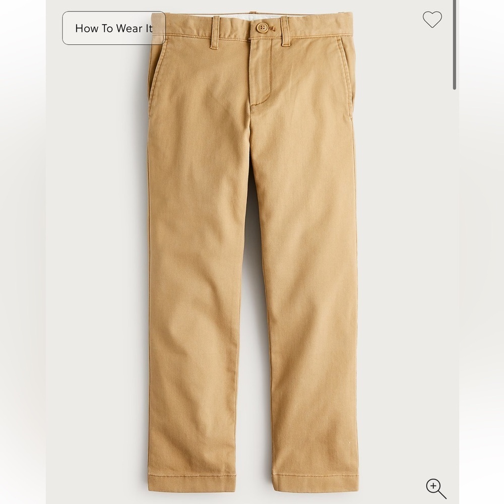 J crew melted caramel Boys' 770™ straight-fit stretch chino pant